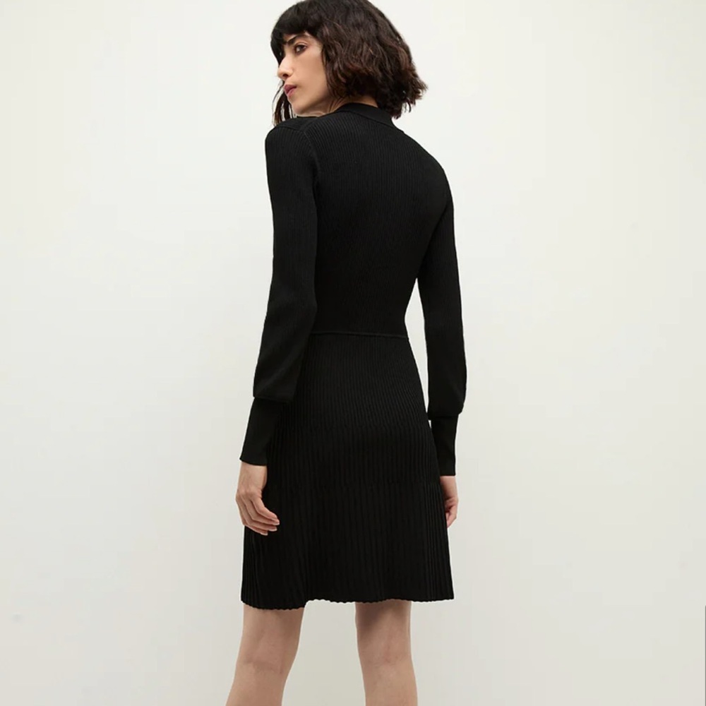 Veronica Beard Lauper Sweater Dress Black

Elegant Black Button-Up Dress - Picture 4 of 7
